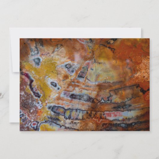 Versteinerte Holzbraun Dankeskarte (Vorderseite)