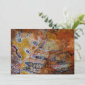 Versteinerte Holzbraun Dankeskarte (Stehend Vorderseite)