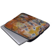 Versteinerte Holzbraun Laptopschutzhülle (Vorne Knopf)