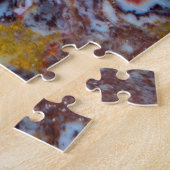Versteinerte Holzbraun Puzzle (Seite)