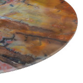 Versteinerte Holzbraun Schneidebrett (Ecke)