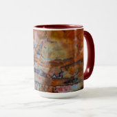 Versteinerte Holzbraun Tasse (VorderseiteRechts)