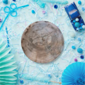 Versteinerte Holzplatte Pappteller (Party)