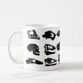Versteinerte Schädel-Tasse Kaffeetasse (Links)