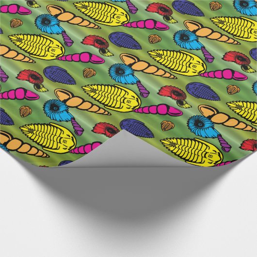 Versteinerte Schichten Geschenkpapier (Ecke)