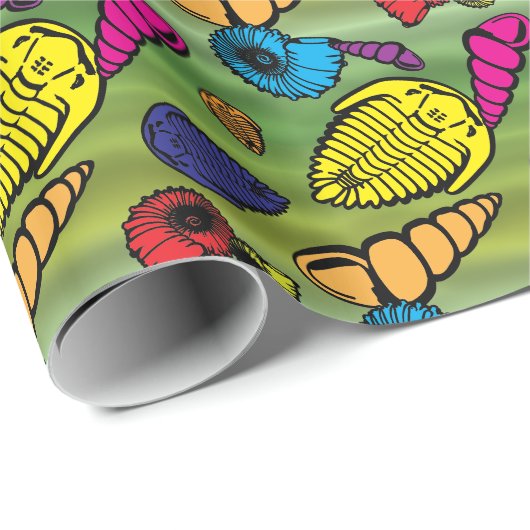 Versteinerte Schichten Geschenkpapier (Rolleneckpunkt)