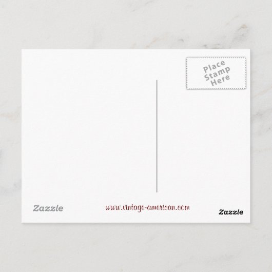 Versteinerte Wälder Vintage Postkarte (Rückseite)