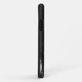 Versteinerte weiße Fische auf schwarzem Case-Mate iPhone Hülle (Hinten/Rechts)