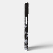 Versteinerte weiße Fische auf schwarzem Case-Mate iPhone Hülle (Rückseite / Rechts)