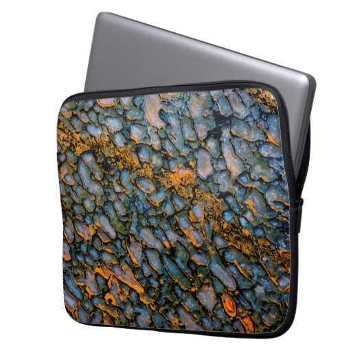 Versteinerter Dinosaurier-Knochen Laptopschutzhülle (Vorderseite Links)