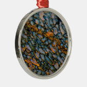 Versteinerter Dinosaurier-Knochen Ornament Aus Metall (Rechts)