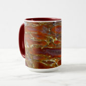 Versteinerter Dinosaurierknochen Tasse (Vorderseite Links)