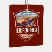 Versteinerter Forest National Park Illustration Re Keramikornament (Rechts)