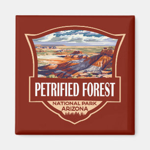 Versteinerter Forest National Park Illustration Re Magnet