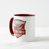 Versteinerter Forest National Park Illustration Re Tasse (Vorderseite Links)
