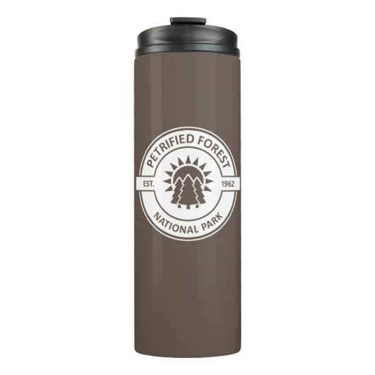 Versteinerter Forest National Park Sun Trees Thermosbecher (Vorderseite)