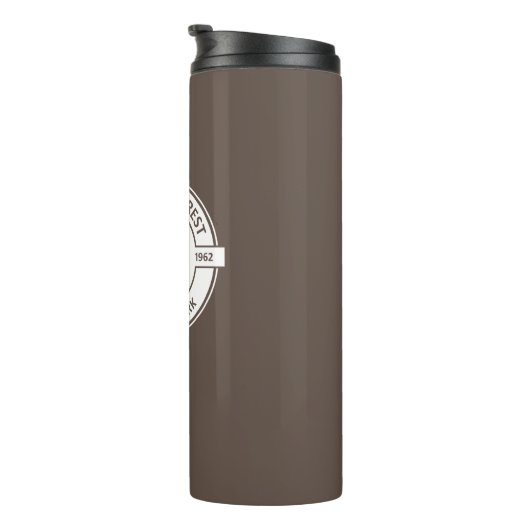 Versteinerter Forest National Park Sun Trees Thermosbecher (Nach rechts gedreht)