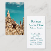 versteinerter Holzpark Visitenkarte (Vorne/Hinten)