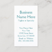 versteinerter Holzpark Visitenkarte (Rückseite)