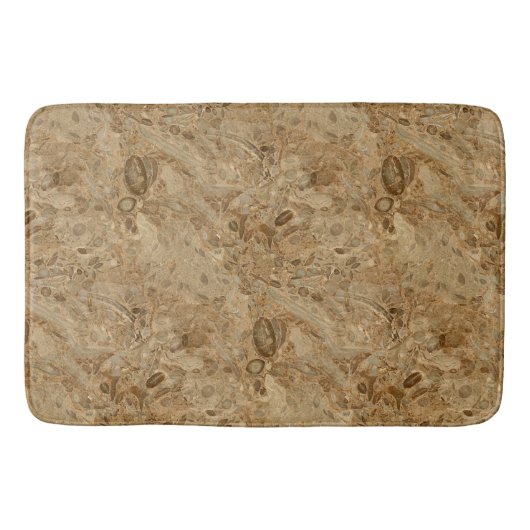 Versteinerter Marmorierungblick Browns Badematte (Vorderseite)