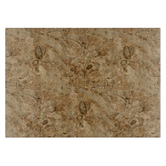 Versteinerter Marmorierungblick Browns Schneidebrett (Vorderseite)