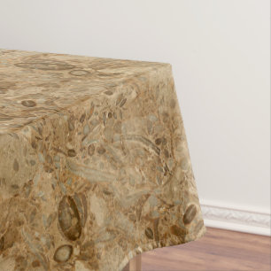 Versteinerter Marmorierungblick Browns Tischdecke