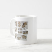VERSTEINERTER SÄUGETIER-WIRBEL KAFFEETASSE (Vorderseite Links)