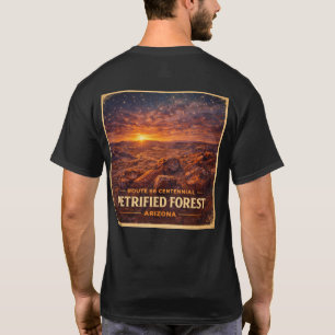 Versteinerter Wald Arizona Route 66 Centennial T-Shirt