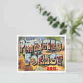 Versteinerter Wald, Arizona Vintage Big Letters Postkarte (Stehend Vorderseite)