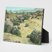 versteinerter Wald Fotoplatte (Seite)