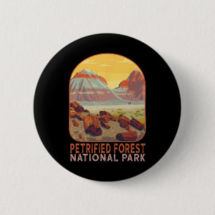 Versteinerter Wald Nationalpark Arizona Berg Hi Button