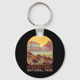 Versteinerter Wald Nationalpark Arizona Berg Hi Schlüsselanhänger