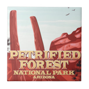 Versteinerter Wald Nationalpark, Arizona. Fliese