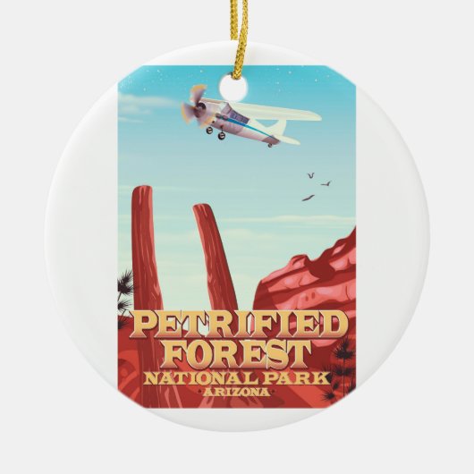 Versteinerter Wald Nationalpark, Arizona. Keramikornament (Vorne)