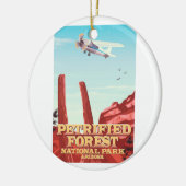 Versteinerter Wald Nationalpark, Arizona. Keramikornament (Links)