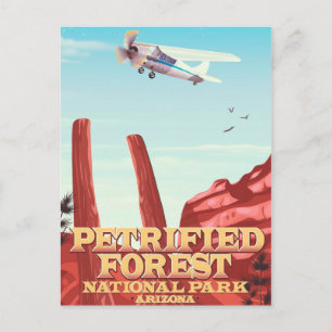 Versteinerter Wald Nationalpark, Arizona. Postkarte