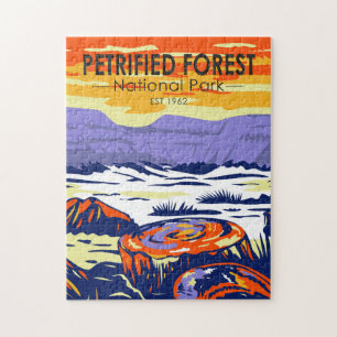 Versteinerter Wald Nationalpark Arizona Vintage Puzzle