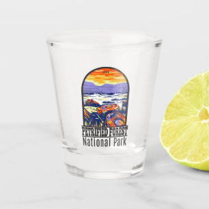 Versteinerter Wald Nationalpark Arizona Vintage Schnapsglas