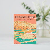 Versteinerter Wald-Nationalpark Die malerische Wüs Postkarte (Stehend Vorderseite)