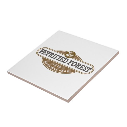 Versteinerter Wald-Nationalpark Fliese (Seite)