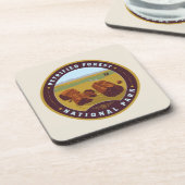 Versteinerter Wald-Nationalpark Getränkeuntersetzer (Linke Seite)