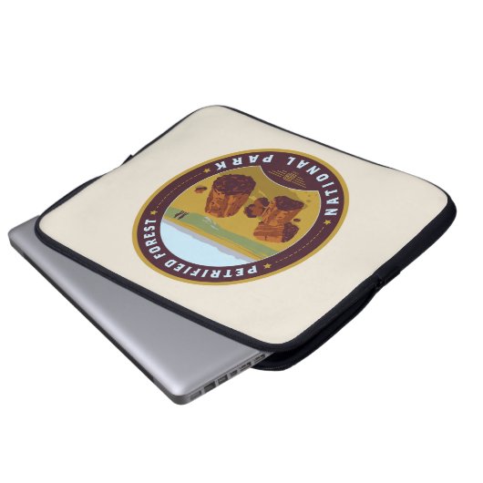 Versteinerter Wald-Nationalpark Laptopschutzhülle (Vorne Knopf)