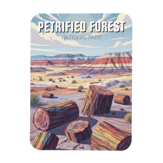 Versteinerter Wald Nationalpark Magnet (Vertikal)