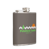 Versteinerter Wald Nationalpark Retro Flachmann (Rechts)