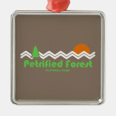 Versteinerter Wald Nationalpark Retro Ornament Aus Metall (Vorne)