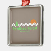 Versteinerter Wald Nationalpark Retro Ornament Aus Metall (Links)