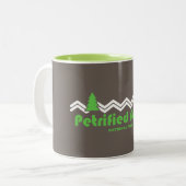 Versteinerter Wald Nationalpark Retro Zweifarbige Tasse (Vorderseite Links)