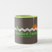 Versteinerter Wald Nationalpark Retro Zweifarbige Tasse (Mittel)
