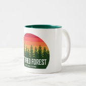 Versteinerter Wald-Nationalpark Zweifarbige Tasse (VorderseiteRechts)