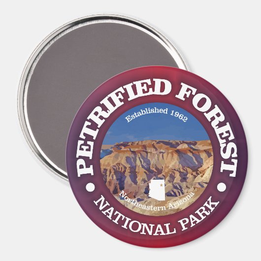 Versteinerter Wald NP Magnet (Vorderseite/Rückseite)